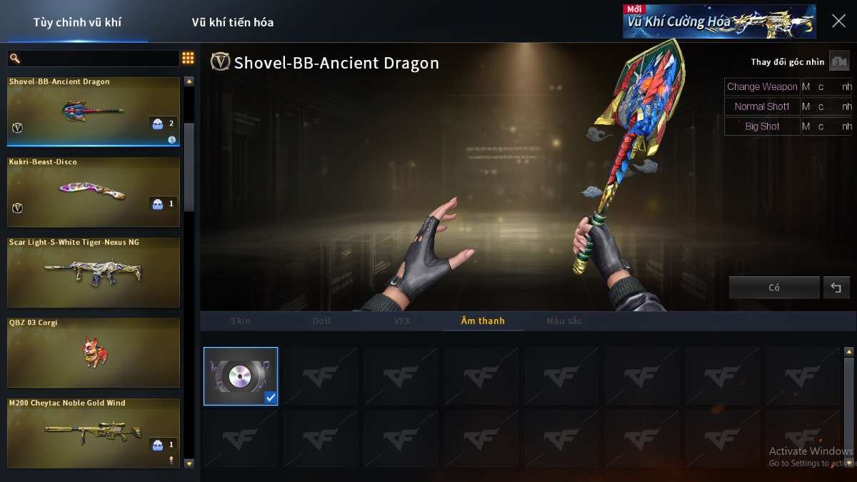 shop acc cf uy tin gia re